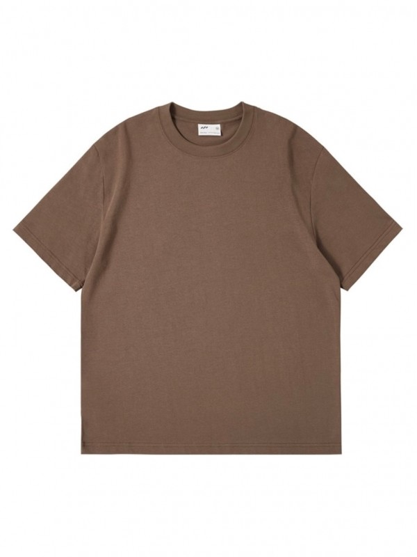 Однотонная базовая хлопковая футболка  - Изображение 1