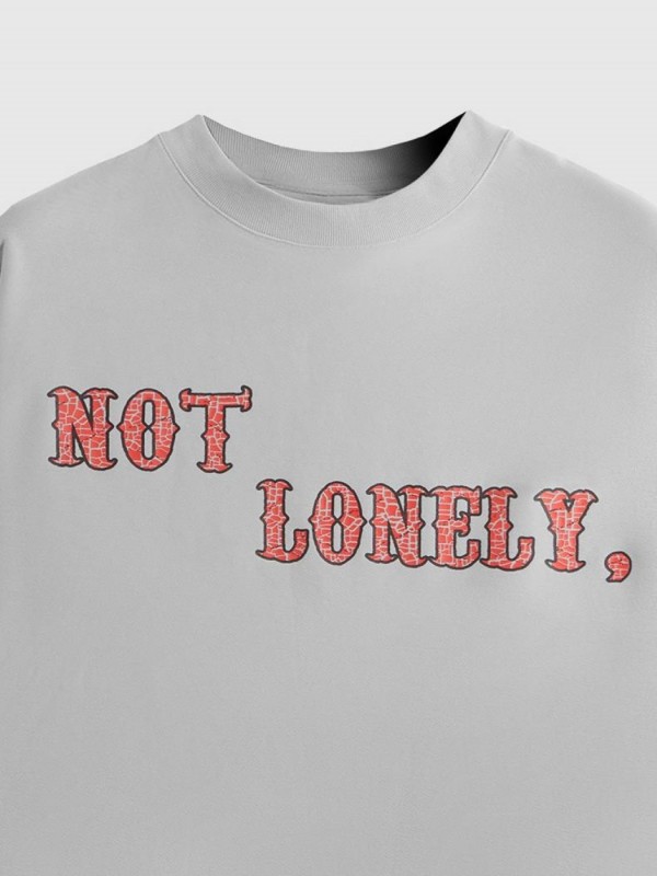 Футболка DPO оверсайз с принтом "Not lonely" - Изображение 9