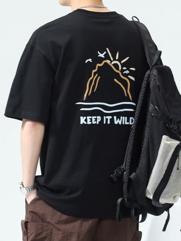 Футболка DPO оверсайз с принтом "KEEP IT WILD" - Изображение 3