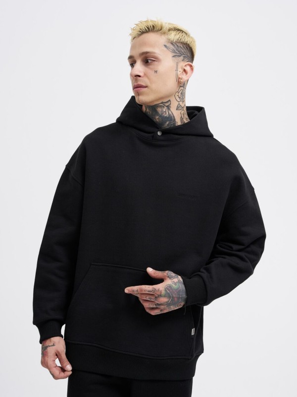 Базовое худи оверсайз кроя pure cotton  - Изображение 8