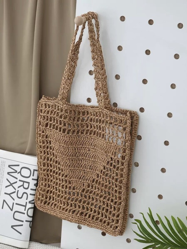 Плетена сумка-шопер soft woven bag