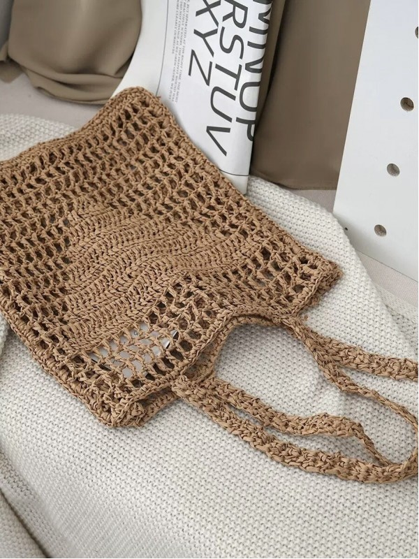 Плетеная сумка-шопер soft woven bag  - Изображение 3