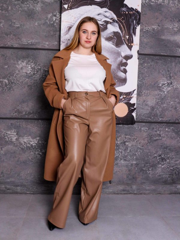 Двубортное женское пальто classic wool coat  - Изображение 3