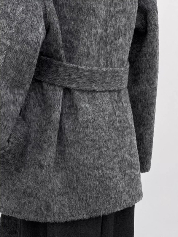 Роскошное пальто с воротником-стойкой premium wool coat  - Изображение 3