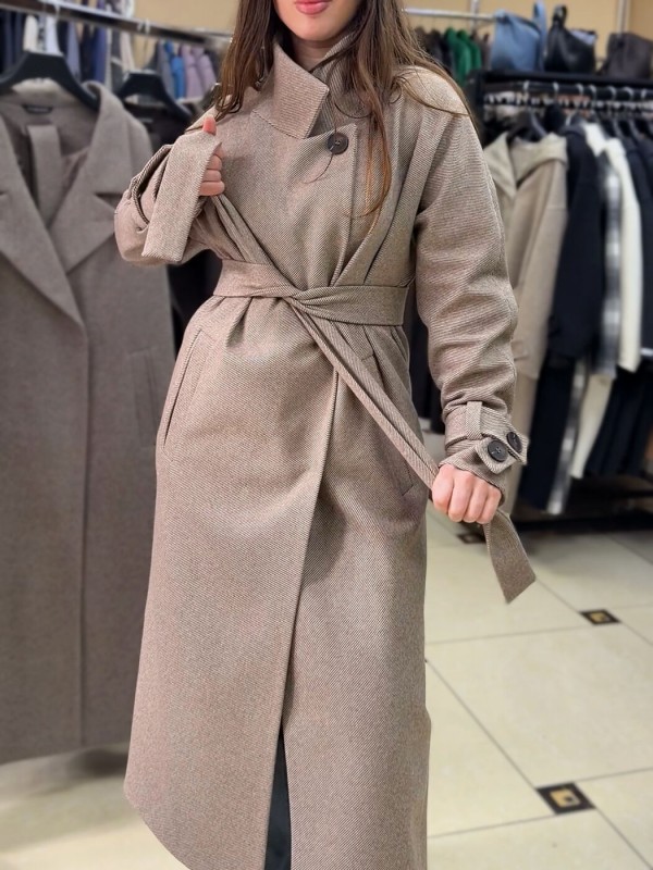 Длинное кашемировое пальто long cashmere coat
