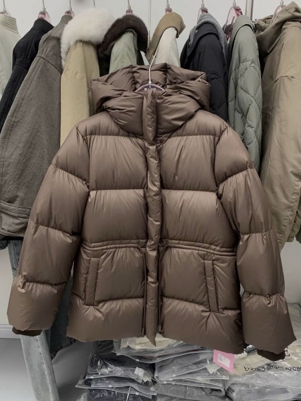 Жіноча куртка з куліскою на талії down-filled puffer   -  Зображення 3
