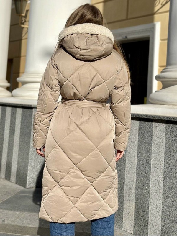 Пальто EVACANA 3303M бежевого цвета - Изображение 3