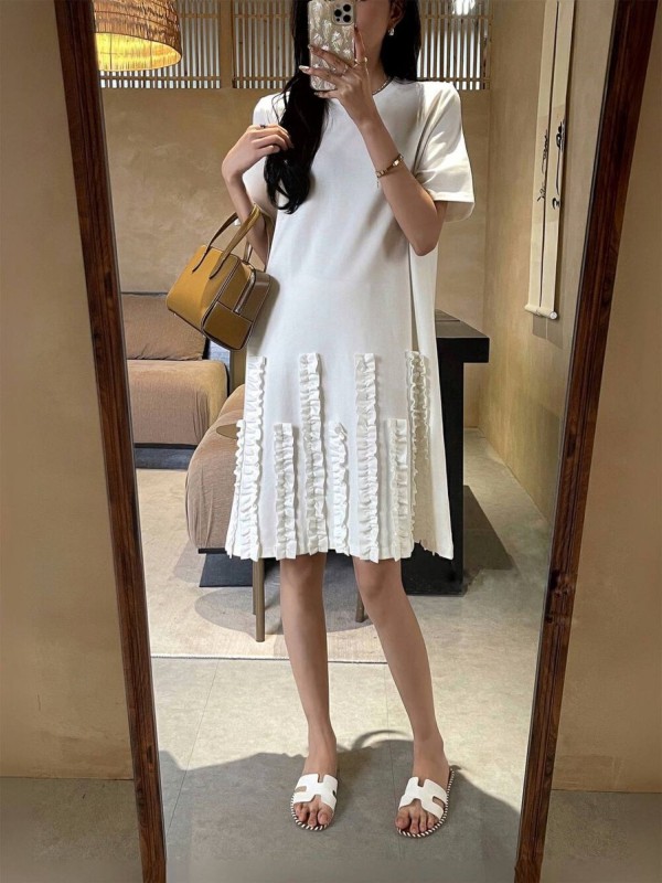 Платье с оборками stylish ruffled dress