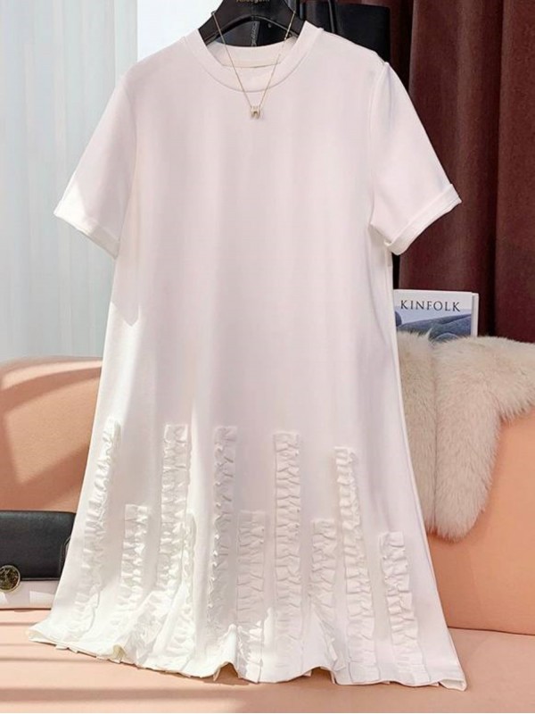 Платье с оборками stylish ruffled dress  - Изображение 1
