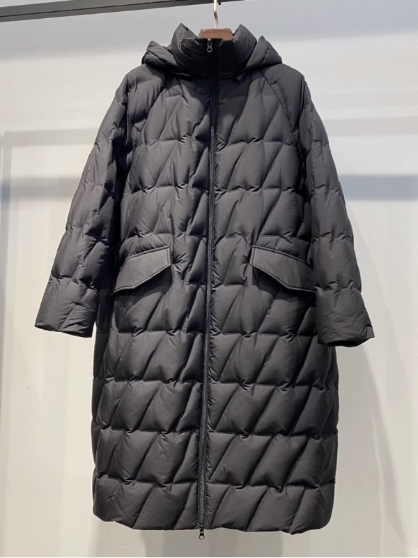 Стёганый удлиненный пуховик OVERSIZE  - Изображение 1