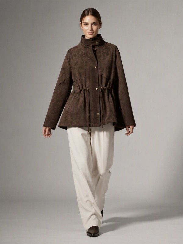 Жіноча куртка з екозамші faux suede jacket  -  Зображення 1