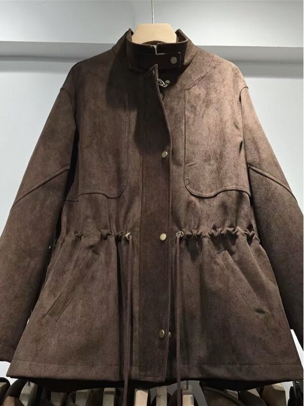 Жіноча куртка з екозамші faux suede jacket  -  Зображення 2