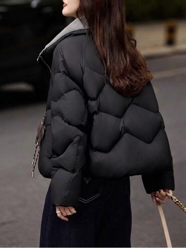 Жіноча куртка stylish black puffer  -  Зображення 3