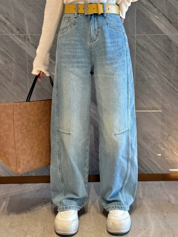 Джинсы baggy голубого цвета