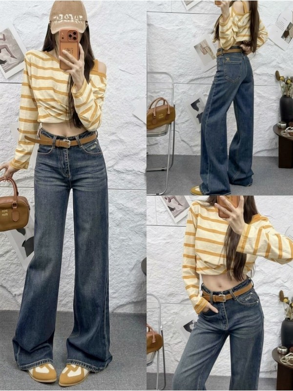 Жіночі прямі джинси straight-leg jeans
