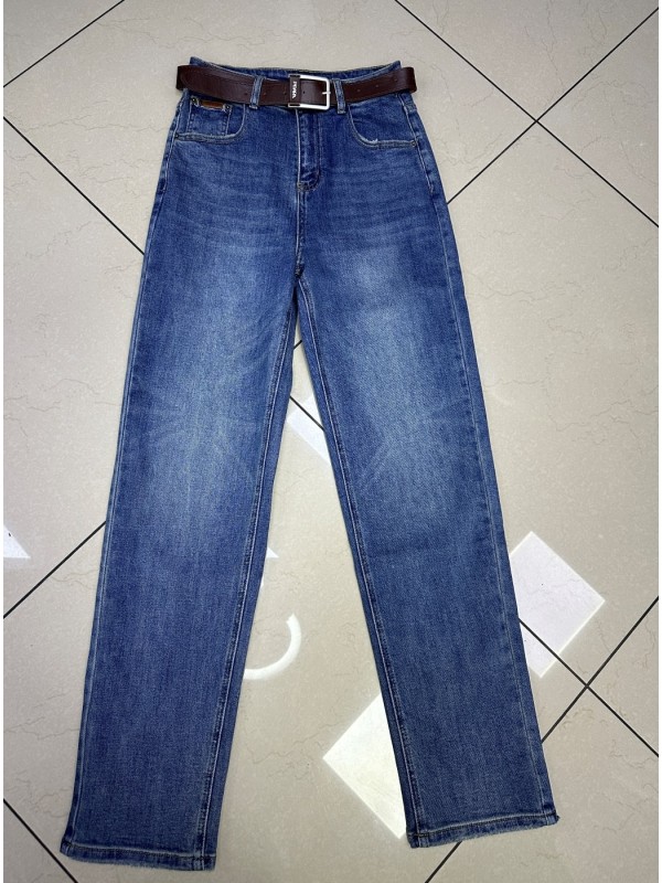 Стильные прямые джинсы полной длины straight denim