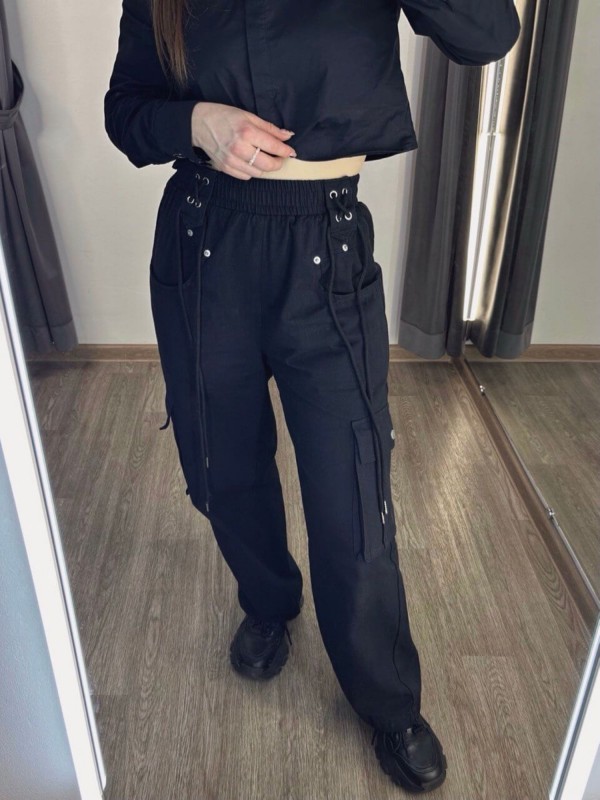 Стильні жіночі штани cargo pants  -  Зображення 1