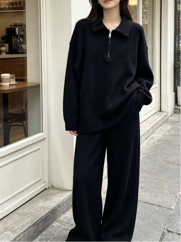 Жіночий трикотажний костюм soft wool suit  -  Зображення 3