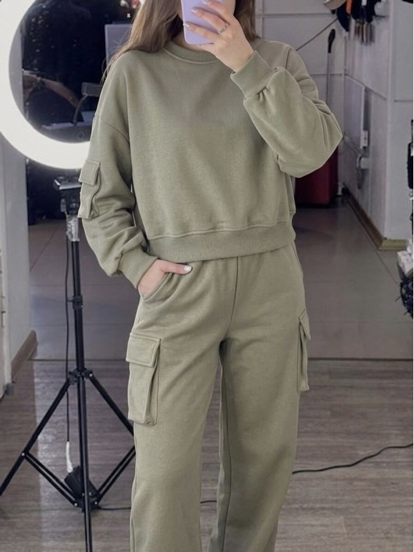 Женский прогулочный костюм cozy casual suit