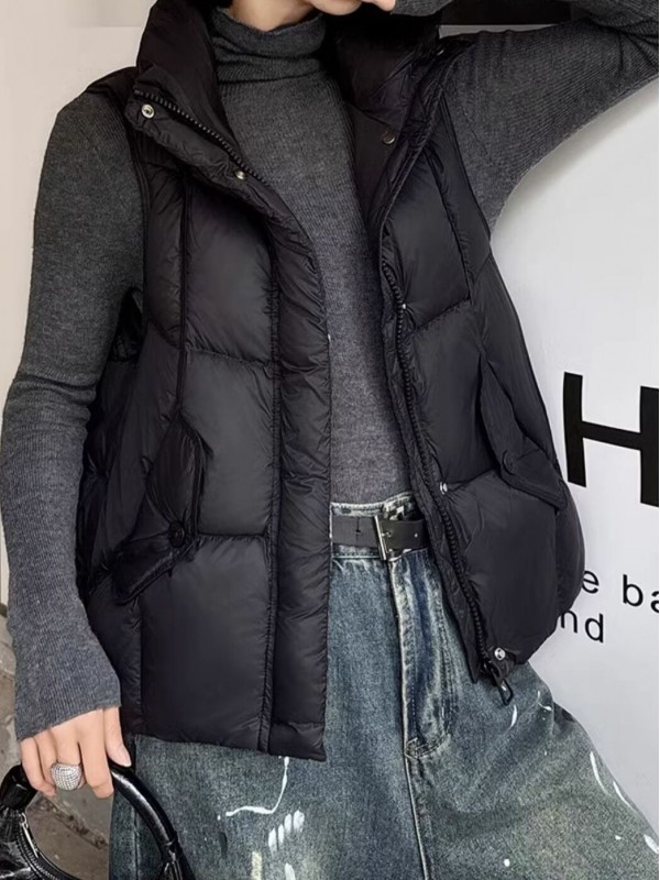 Стильная дутая жилетка puffer vest