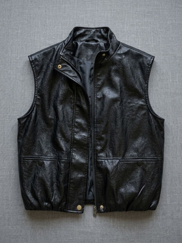 Стильная женская жилетка из экокожи leather vest