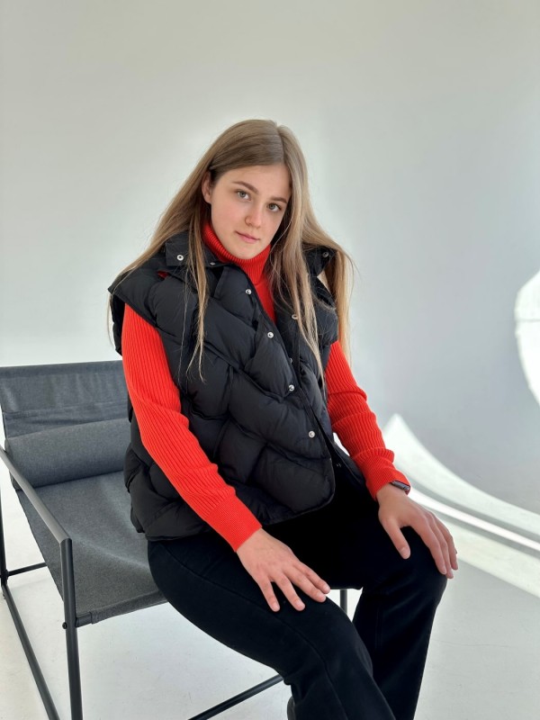 Стильная плетеная жилетка OVERSIZE