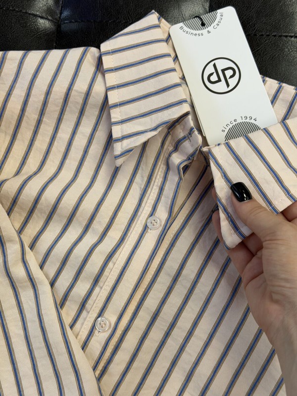 Рубашка в синюю полоску striped shirt  - Изображение 1