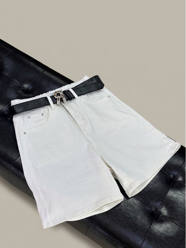 Стильные женские шорты white stylish shorts  - Изображение 2