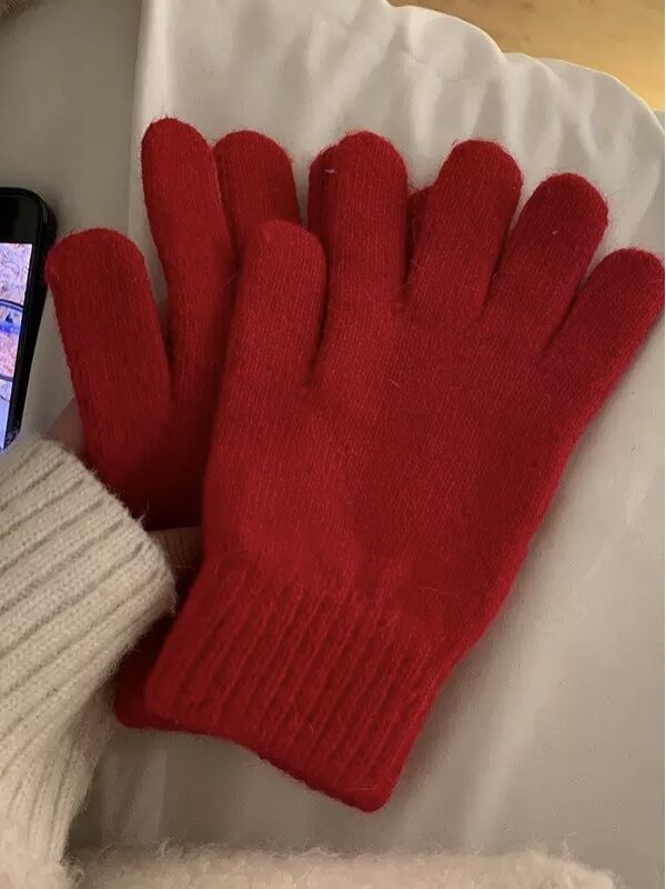 Теплі рукавиці з вовни basic wool gloves