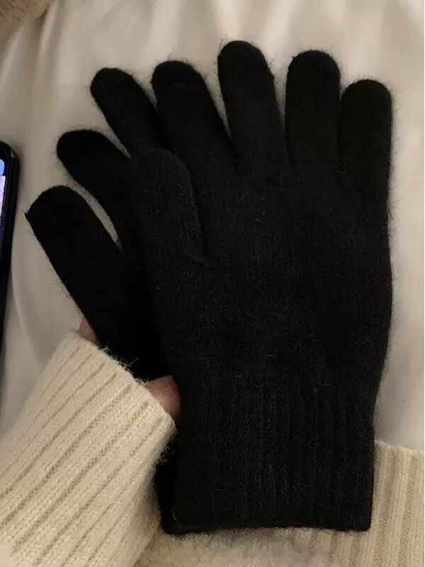 Теплі рукавиці з вовни basic wool gloves  -  Зображення 2