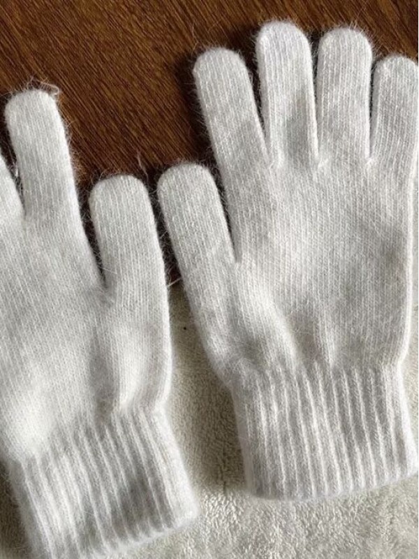 Теплі рукавиці з вовни basic wool gloves  -  Зображення 3