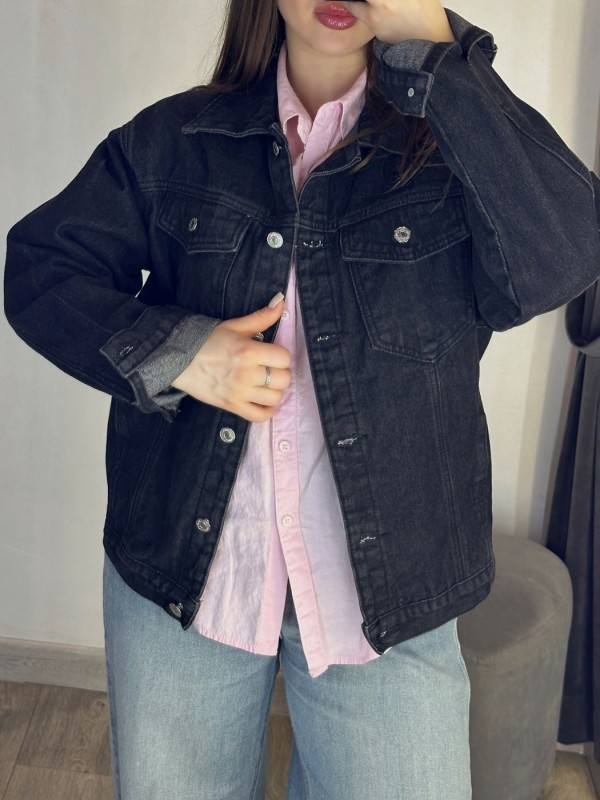 Стильная джинсовая куртка basic denim jacket
