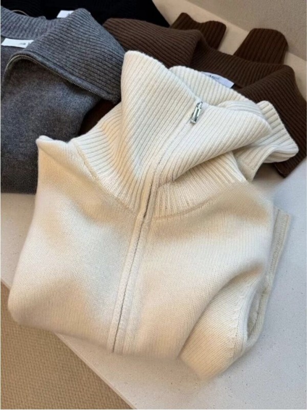 Женская кофта на молнии zip-up sweater  - Изображение 1