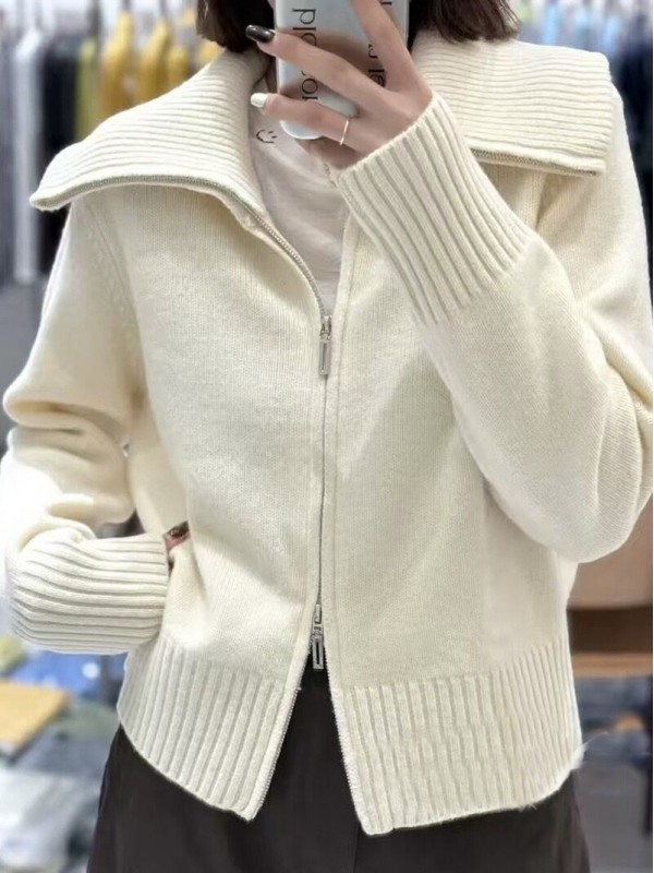 Женская кофта на молнии zip-up sweater  - Изображение 2