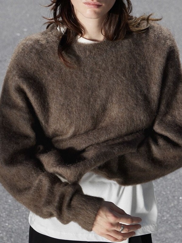 Светр із вовняної пряжі soft wool sweater