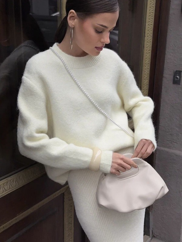 Свитер из шерстяной пряжи soft wool sweater  - Изображение 1