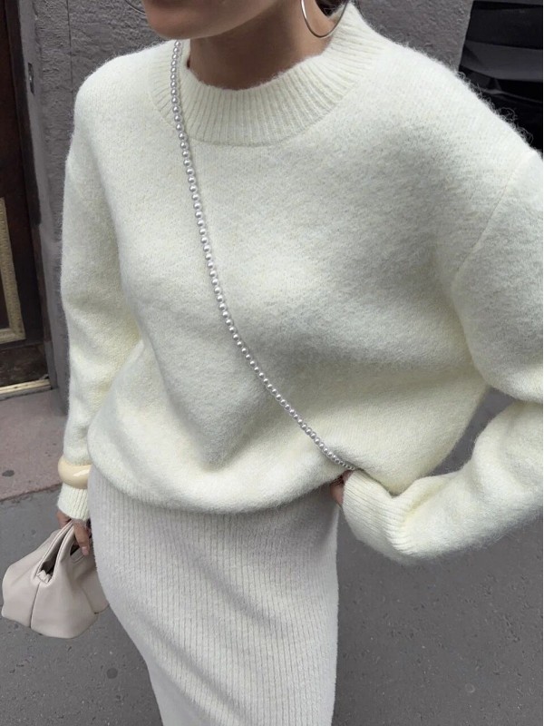 Свитер из шерстяной пряжи soft wool sweater  - Изображение 3