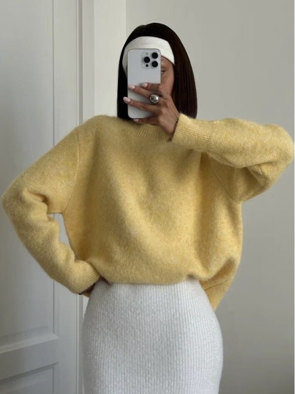 Свитер из шерстяной пряжи soft wool sweater  - Изображение 4