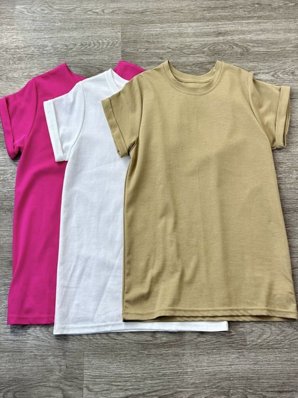 Жіноча футболка basic cotton T-shirt  -  Зображення 3