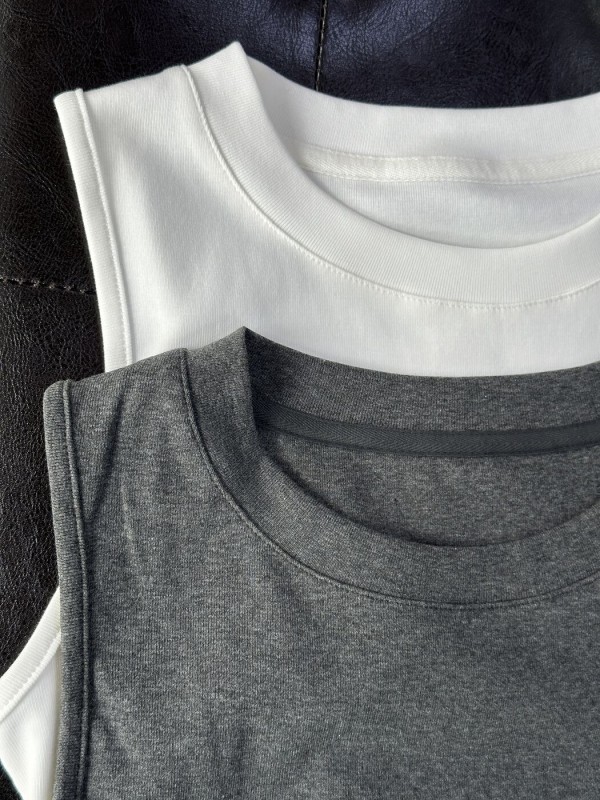Базовая короткая майка basic cotton top  - Изображение 3
