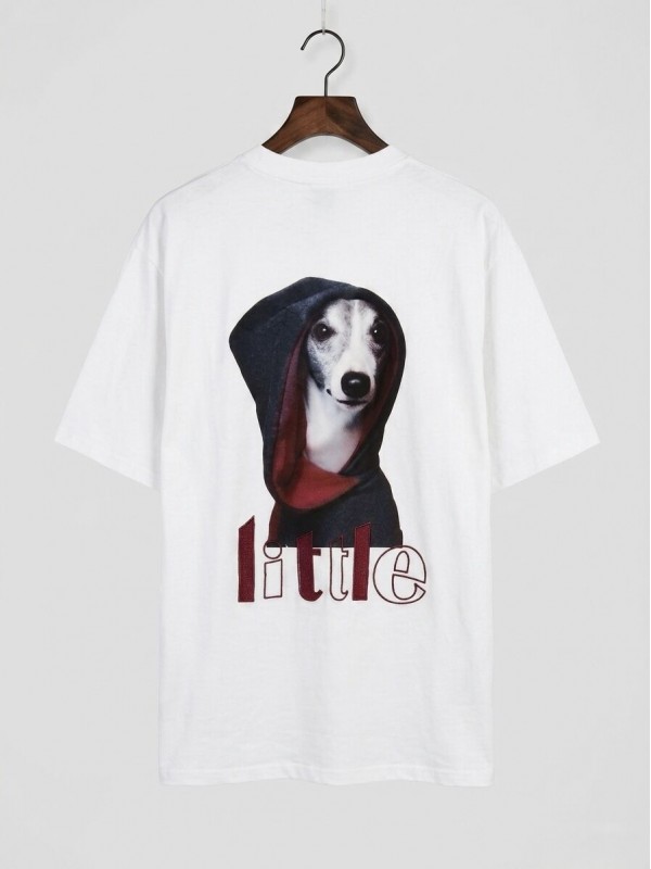 Женская футболка с принтом на спине oversized T-shirt with a dog print  - Изображение 3
