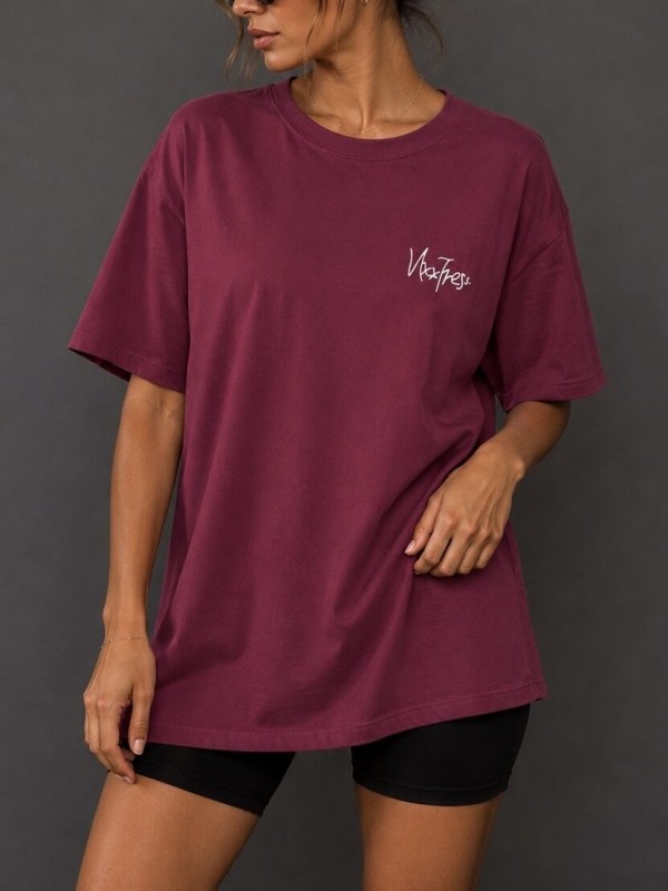 Женская футболка с принтом oversized T-shirt with print