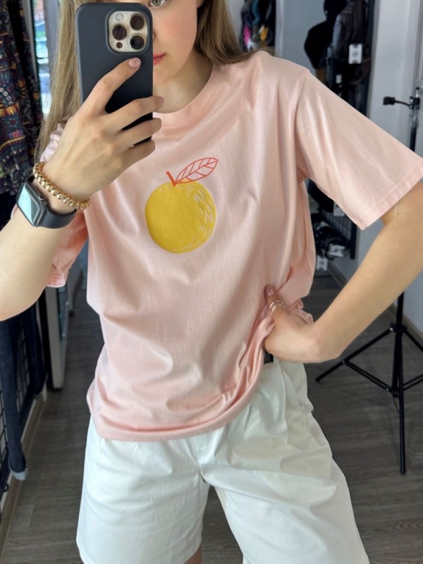 Футболка с принтом апельсина juicy orange