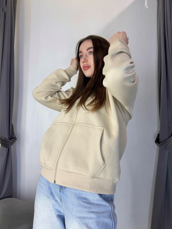 Утепленная кофта basic style на молнии