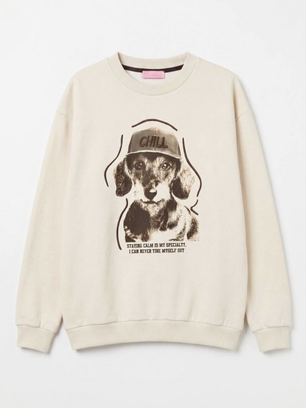 Утепленный женский свитшот chill dog Утепленный женский свитшот chill dog