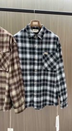 Сорочка з кишенею в клітинку фланель dense-flannel