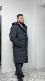 Мужская длинная зимняя куртка с капюшоном winter coat