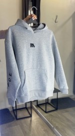 Мужская толстовка с капюшоном и вышитым принтом на рукаве embroidery courage