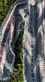 Рубашка с колоритным орнаментом в полоску