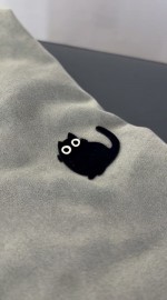 Футболка свободного кроя oversize с дизайном velvet cat